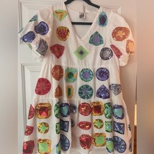 Queen of Sparkles Jewel Dress XS